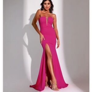 Gorgeous Brazilian Dress -Beautiful Long Pink Dress- Made in Brazil